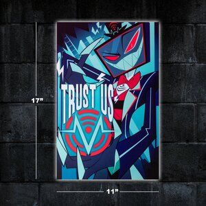 Hazbin Hotel Voxtek poster - 11x17 tv wall art print merch Helluva Boss Vox